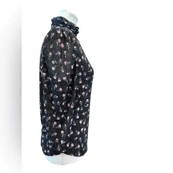 Free People | Floral Mock-Neck Mesh Top (L) - Picture 4 of 6